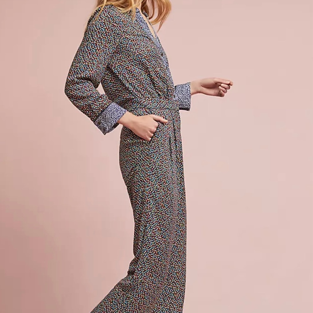 Anthropology ETT:TWA Size 2 Patterned Jumpsuit